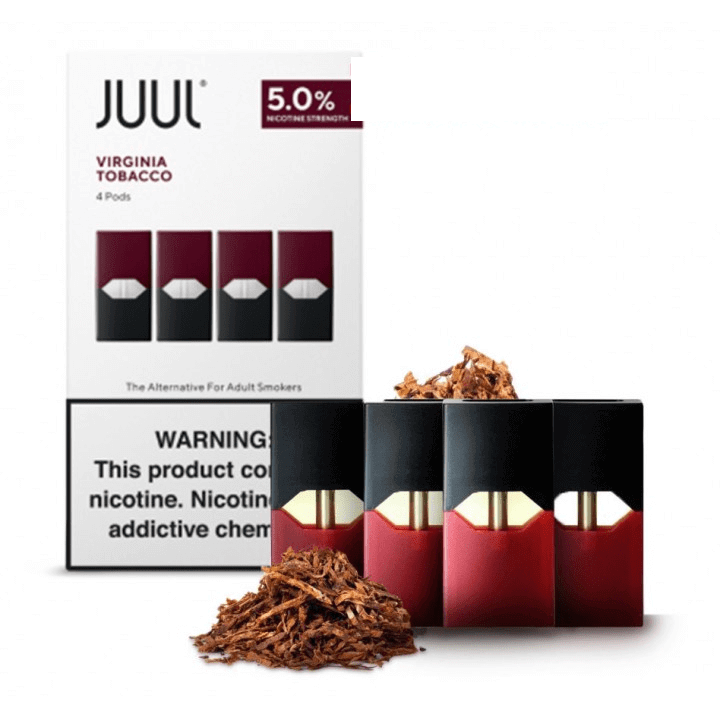 Juul Virginia Tobacco 5% 4 packبودات جول فرجينيا توباكو