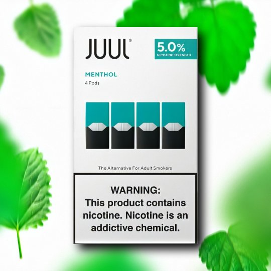 Juul MENTHOL 5% 4 pack بودات جول منثول