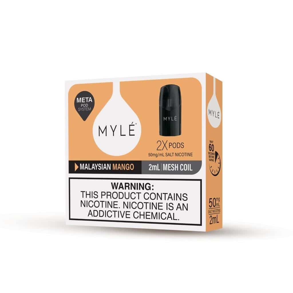 بودات مايلي الاصدار الخامس مانجو ماليزيان ميتا بود MYLE PODS MALAYSIAN MANGO V5