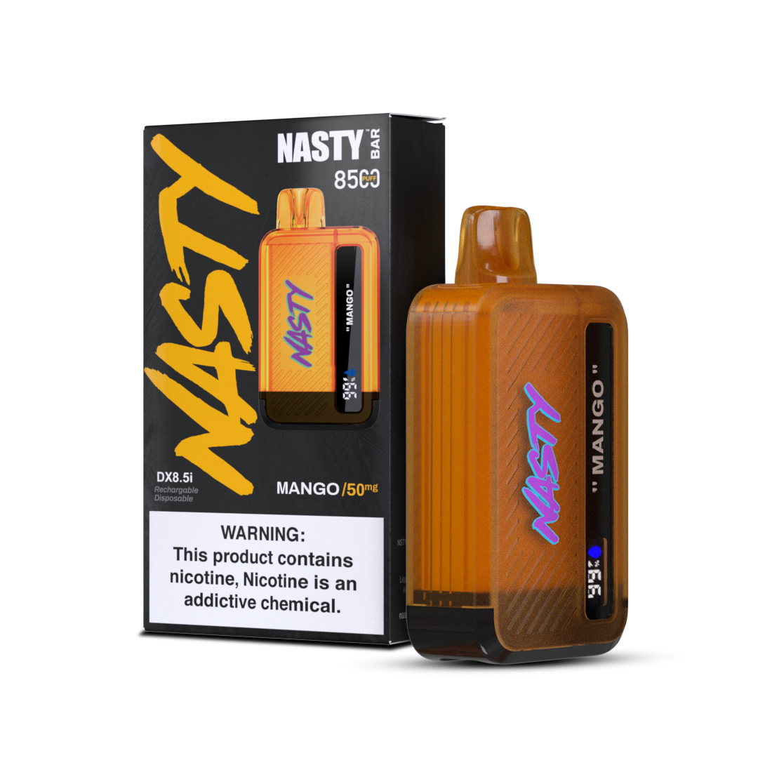 سحبة ناستي بار 8500 موشة مانجو NASTY BAR MANGO 8500 PUFFS 50MG