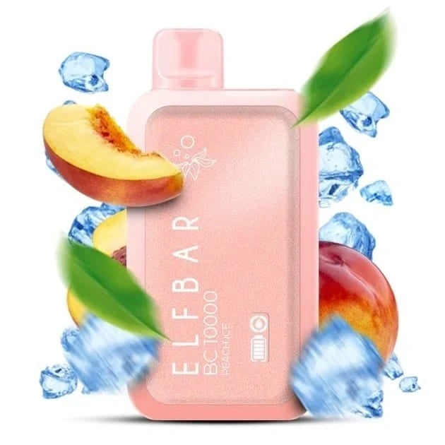 الف بار 10000 سحبة خوخ ايس Elf Bar BC 10000 PUFFS PEACH ICE 50 MG