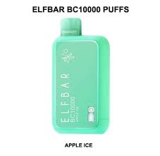 الف بار 10000 سحبة تفاح ايس Elf Bar 10000 PUFFS APPLE ICE 50MG