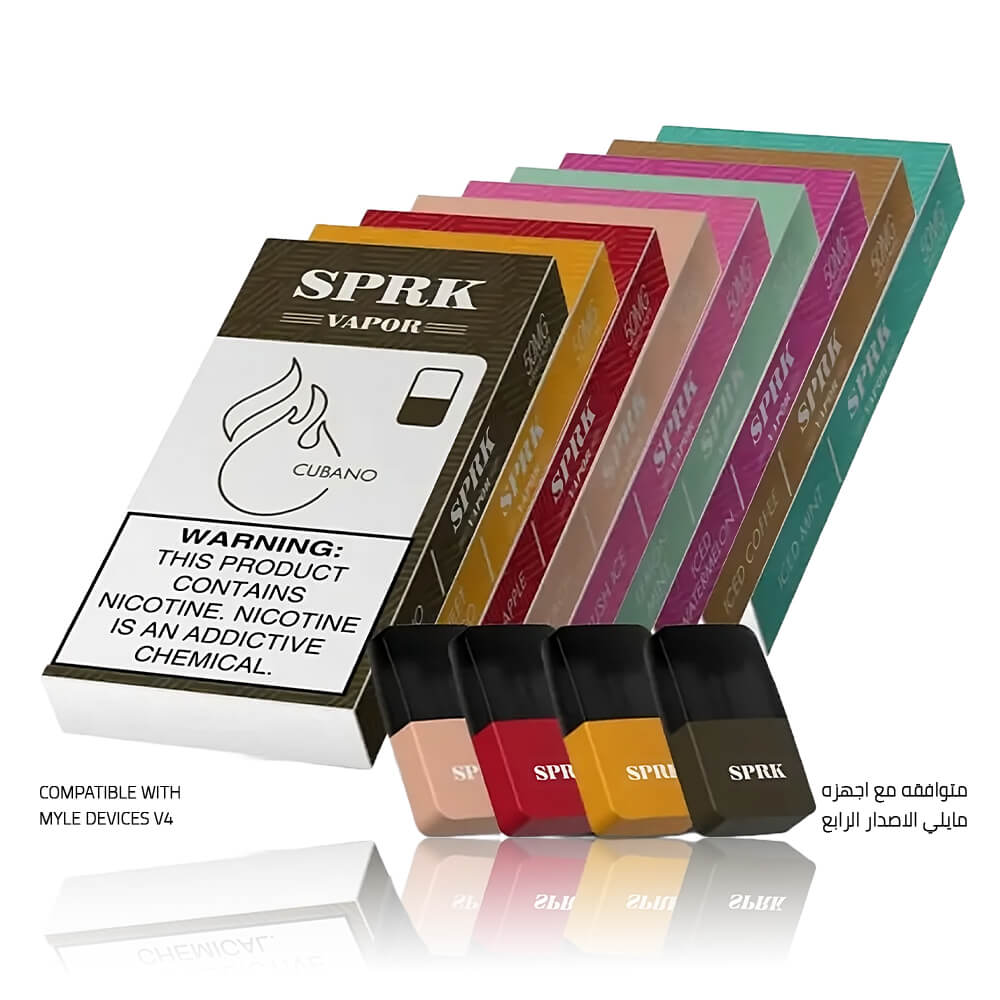 بودات سبارك المتوافقة مع جهاز مايلي الاصدار الرابع   MYLE SPRK VAPOR V4 كوبانو Cubano
