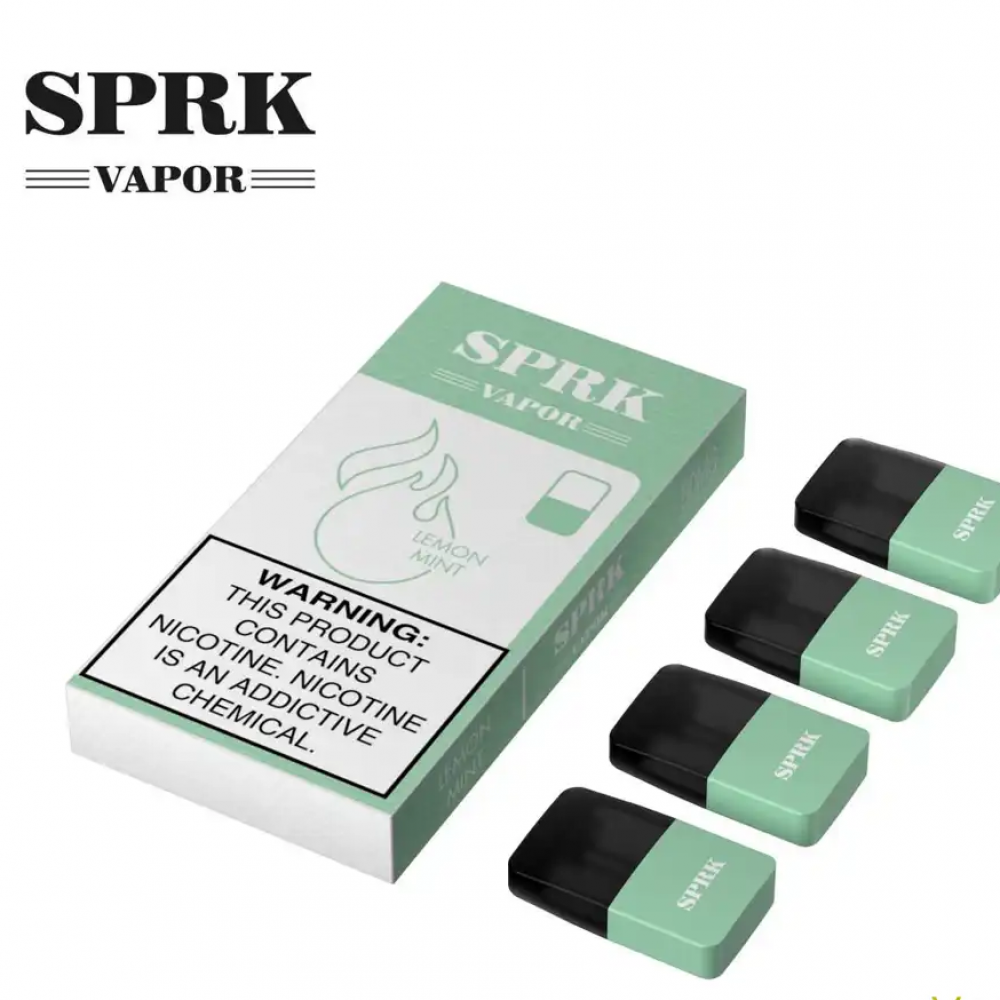 بودات سبارك المتوافقة مع جهاز مايلي الاصدار الرابع   MYLE SPRK VAPOR V4 ليمون نعناع Lemon Mint