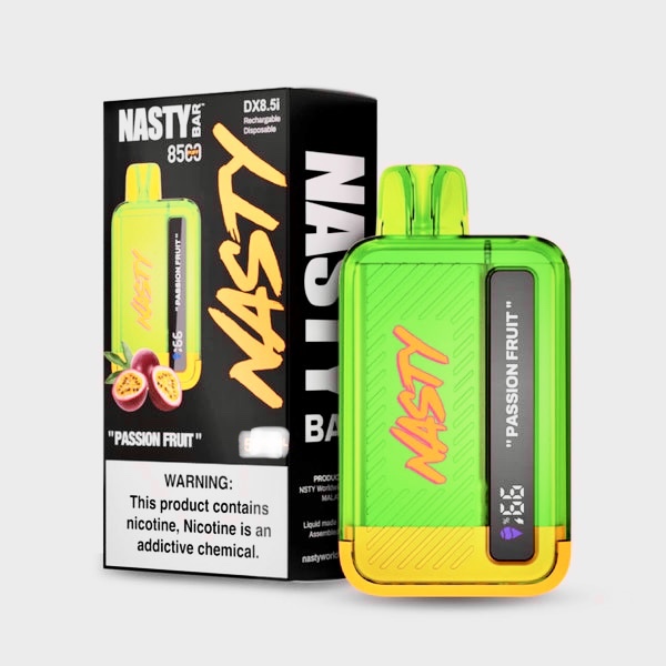 سحبة ناستي 8500 باشن فروت NASTY 8500 puff passion fruit 20MG