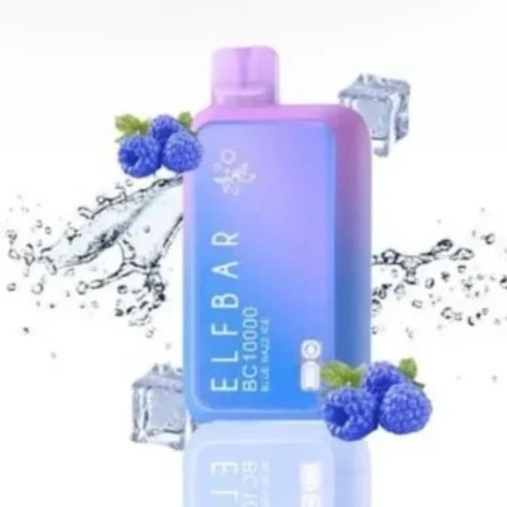 سحبة الف بار بلو رايز ايس ١٠٠٠٠ ELF BAR BLUE RAZZ ICE10000 50MG