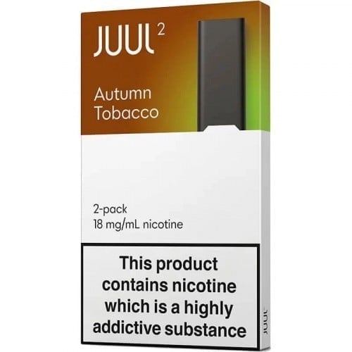 بودات جول الاصدار الثاني توباكو الخريف 18نيكوتين .JUUL PODS AutumnTobacco 18mg